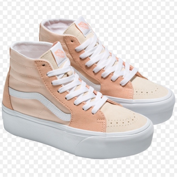Vans Sk8-Hi Tapered Stackform Women’s Pink Platform Shoe /sneaker Sz 6.5 - Picture 1 of 13